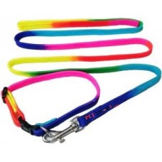 Super Dog Nylon Collar And Leash Set 0.5 Inch